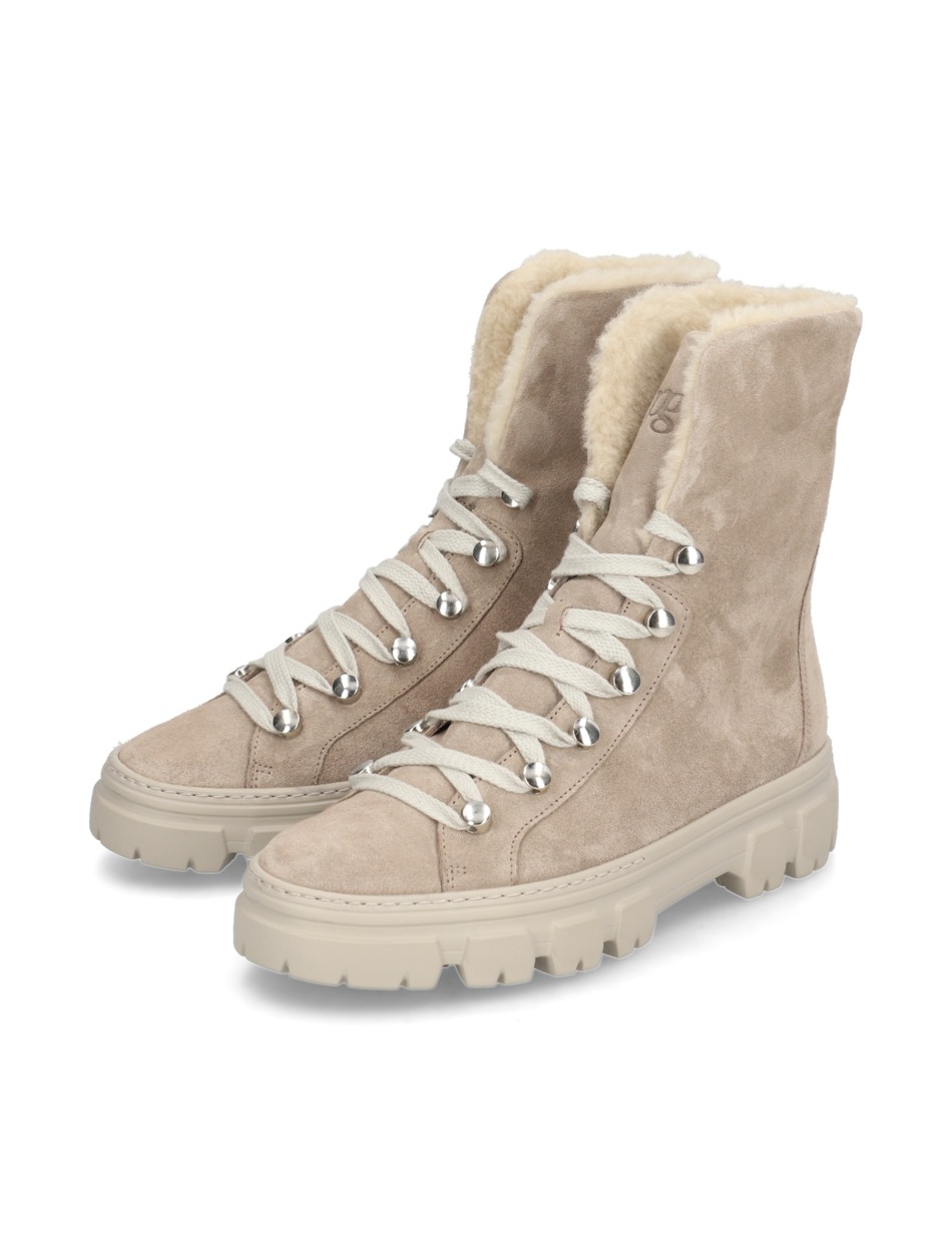 Veloursleder Schnürboot
