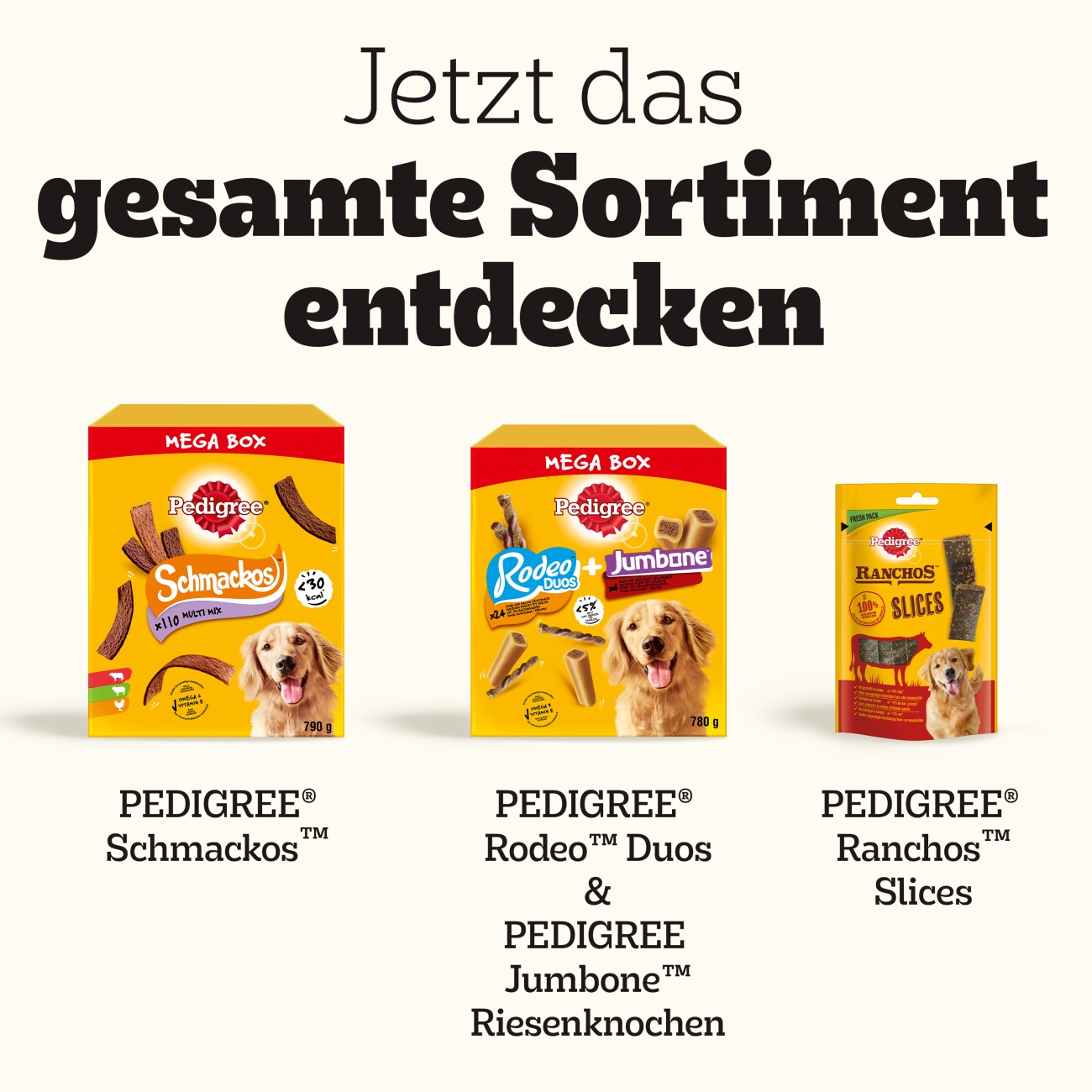 Pedigree Jumbone Riesenknochen Mini mit Rind und Geflügel 8x4 Stück