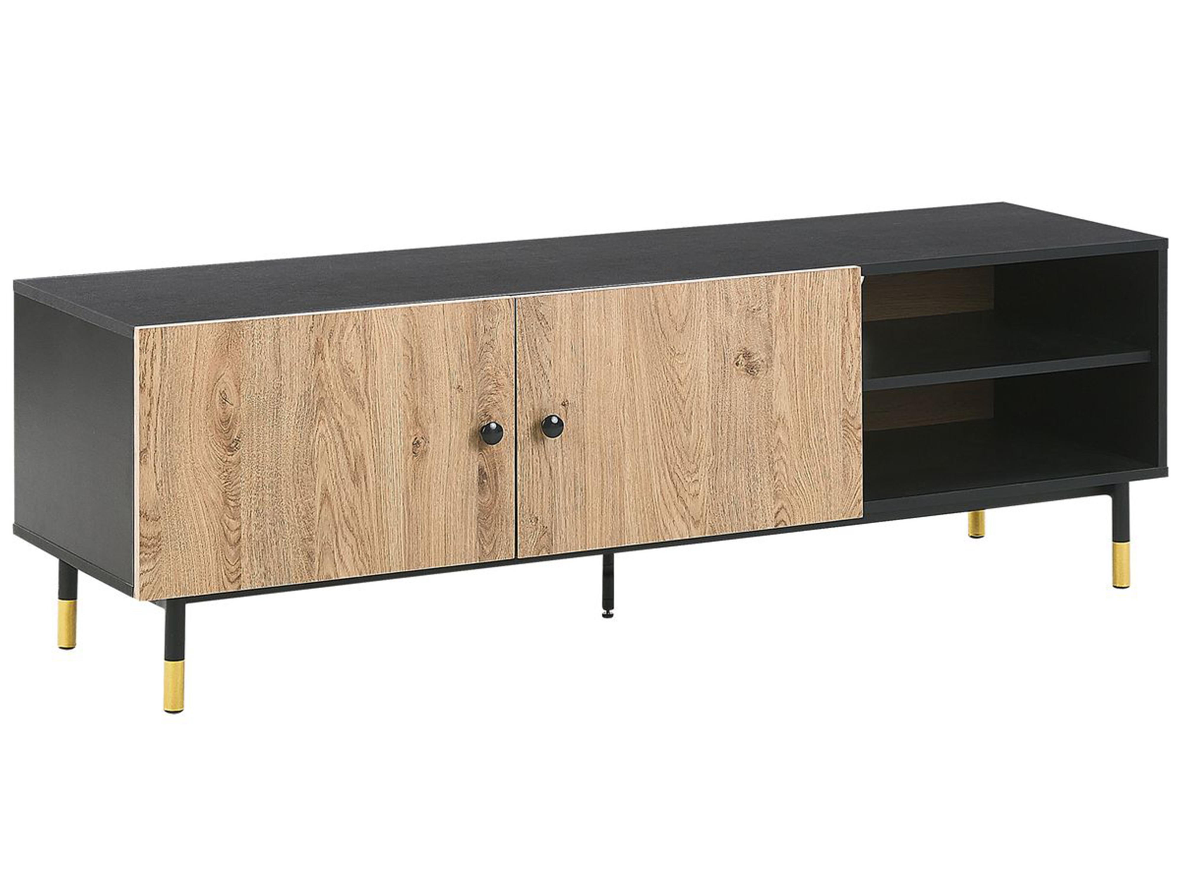 TV-meubel ABILEN Bruin/zwart
