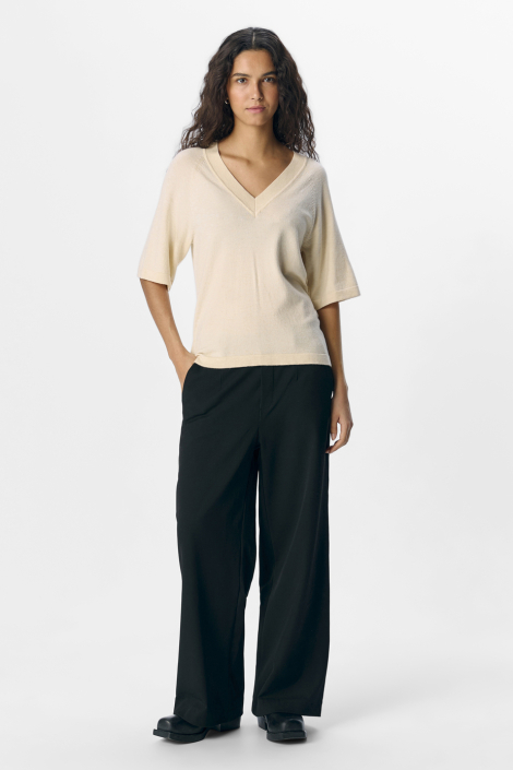 Object beige dames trui