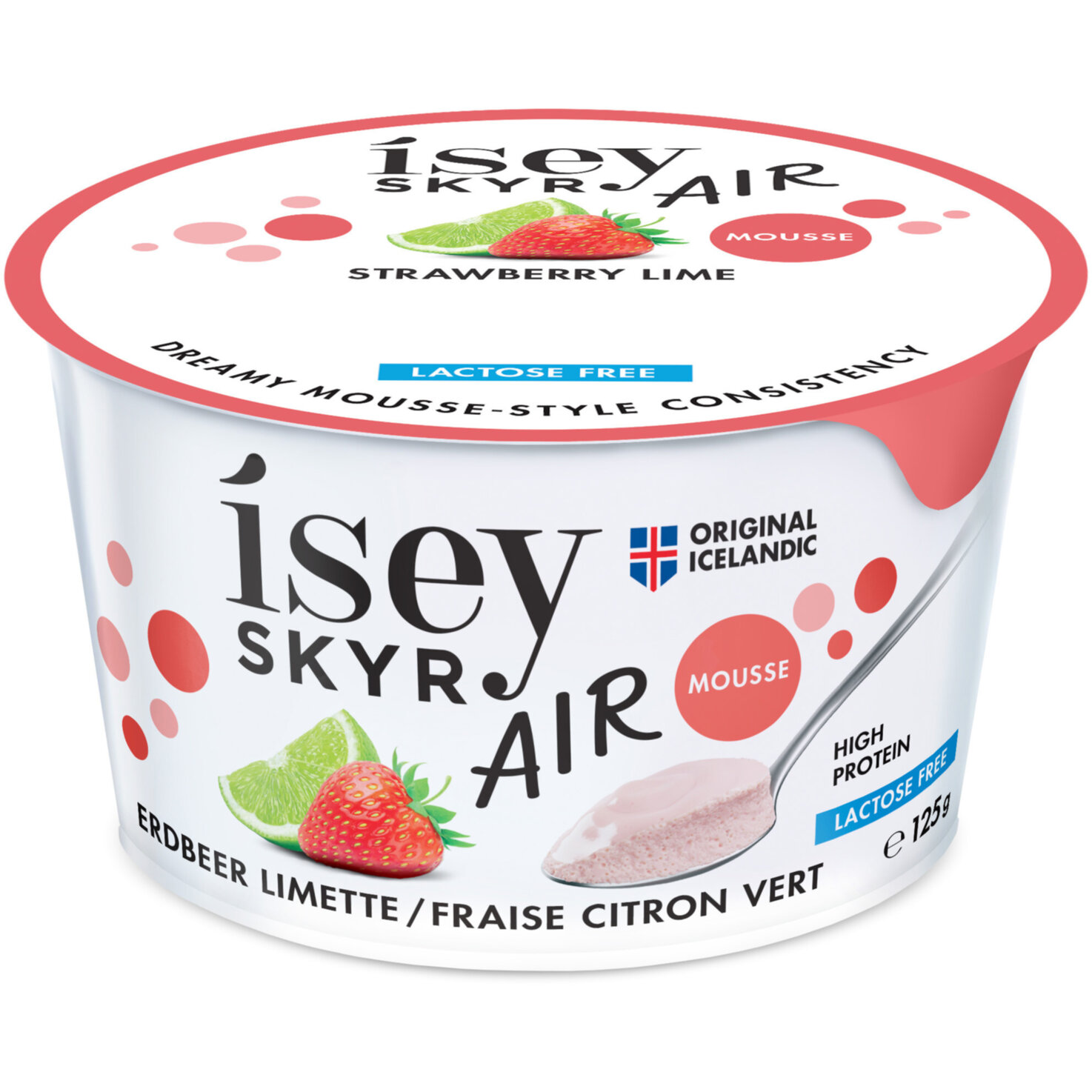 Isey Skyr air Strawberry Lime laktosefrei