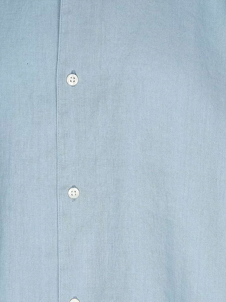 KNOWLEDGE COTTON APPAREL Leinenhemd hellblau