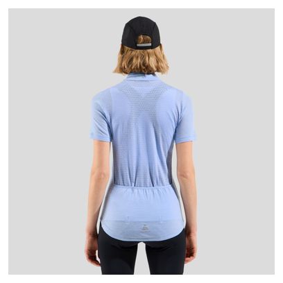 Maillot Manches Courtes Femme Odlo Zeroweight Performance Wool 125 Bleu
