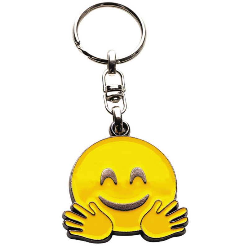 Silca Schlüsselanhänger Emoji Umarmung, gelb