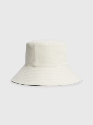 Chapéu Bucket com Monograma e Costura Texturizada