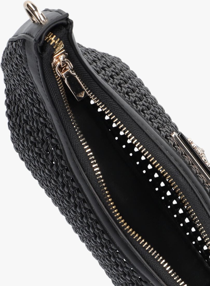 GUESS zwarte guess schoudertas emelda crossbody top zip