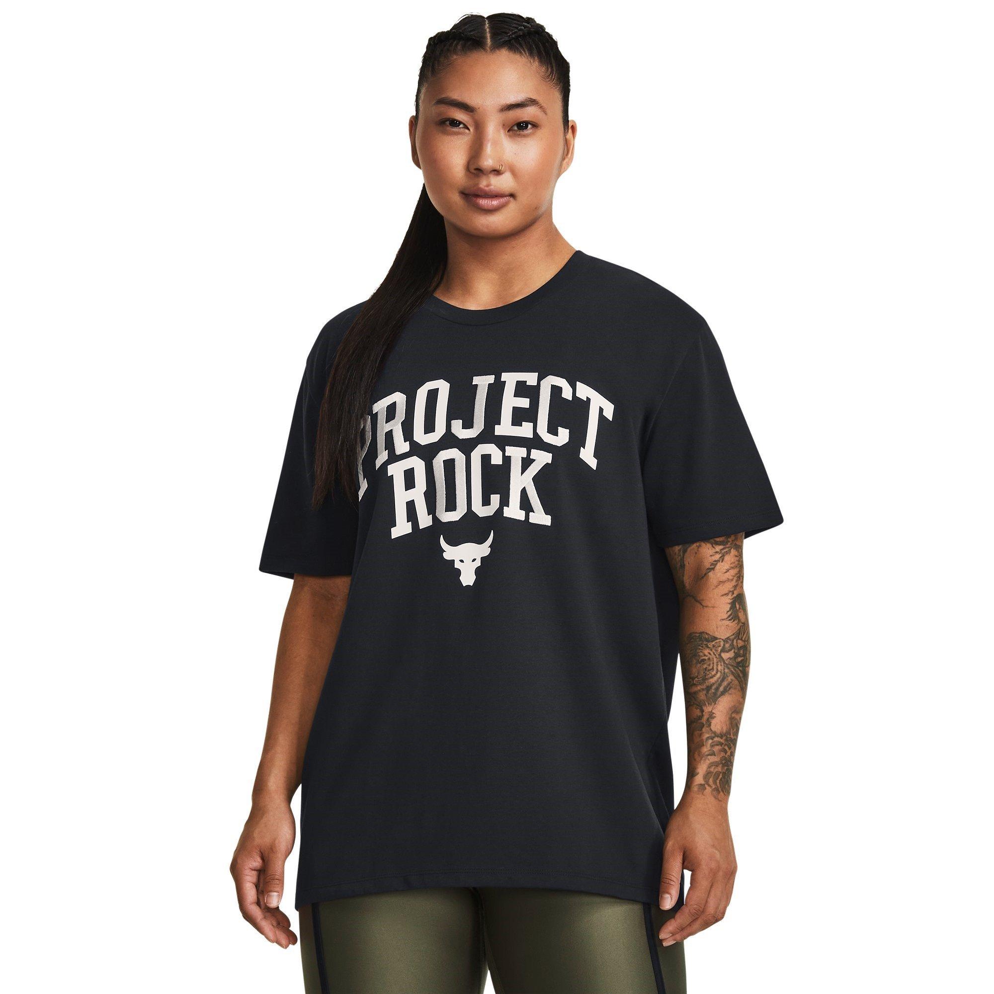 Under Armour UA Project Rock Heavyweight Campus T Shirt Womens