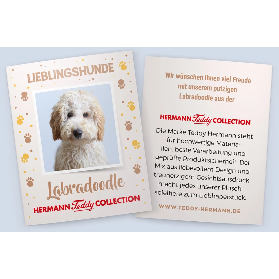 Teddy HERMANN® Labradoodle sitzend 28 cm