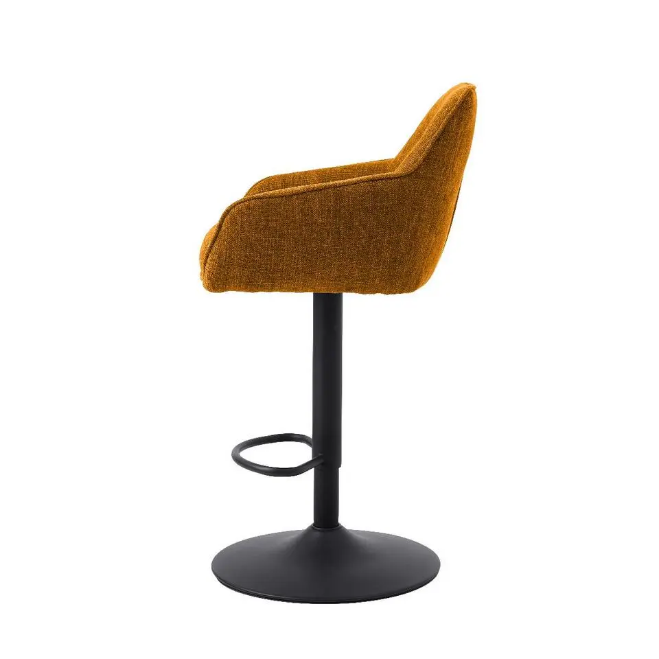 Nordic Home - Ellis verstelbare barstoel stof - roestbruin