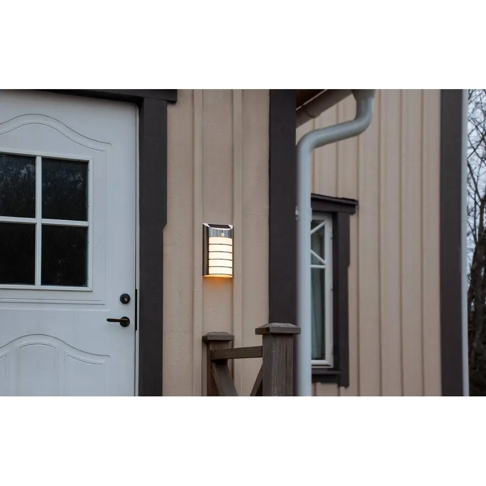 EGLO z_solar tuinverlichting zonne-energie - wandlamp - LED - sensor - RVS