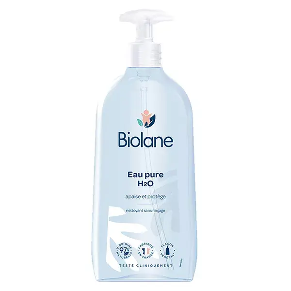 Biolane - Água Pura H2O - Sabonete Facial, Corporal e para a Área da Fralda do Bebê - 750ml