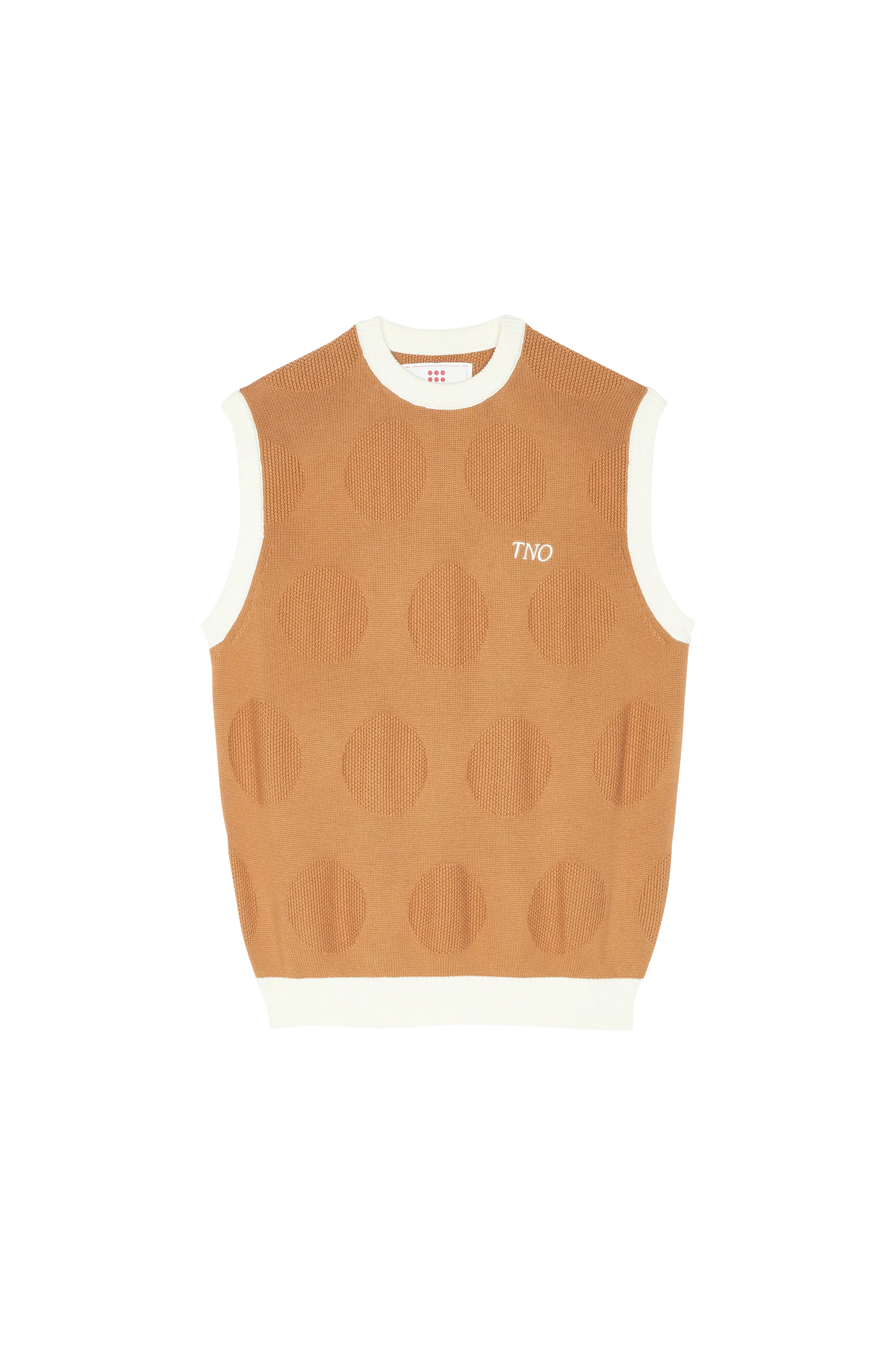 THE NEW ORIGINALS Pull DOTS KNIT Marron