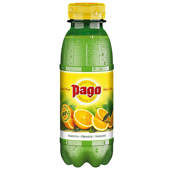 Pago Bouteille jus d'orange pur jus 33 cl (lot de 12 bouteilles)