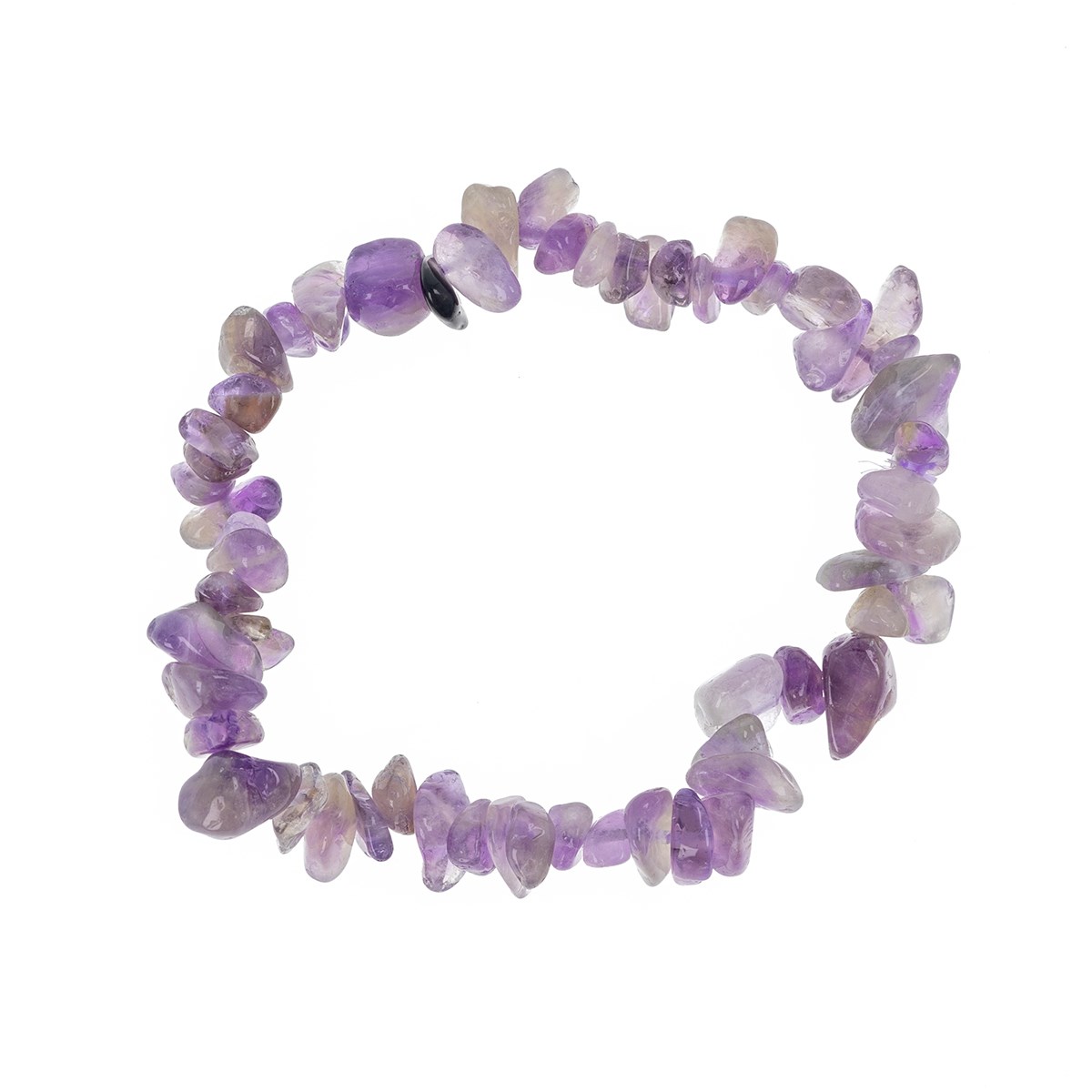 Bracelet réglable pierres d'améthystes