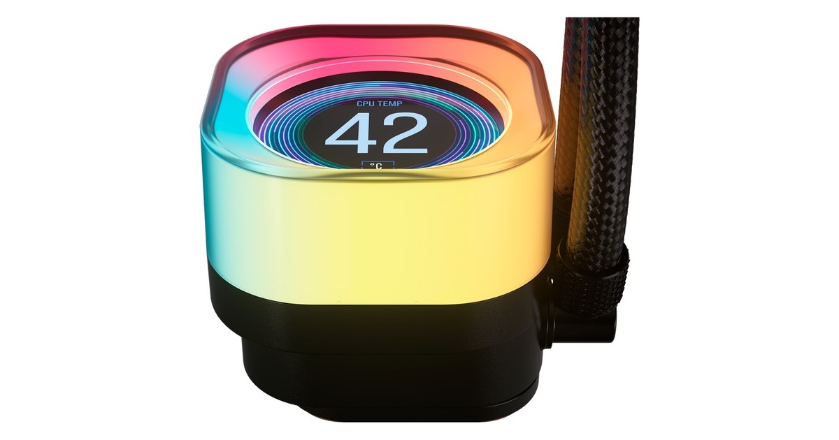 CorsairiCUE LINK TITAN 240 RX LCD RGB waterkoeling  (Zwart, 4-pins PWM fan-connector)