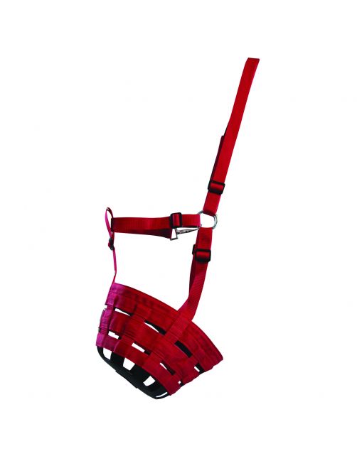 Waldhausen Grasmuilkorf Gevoerd Zwart - Paardenaccessoires
