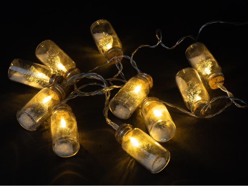 COCON LED-Lichterkette Flaschenpost, 135 cm Dekorative Weihnachtsbeleuchtung