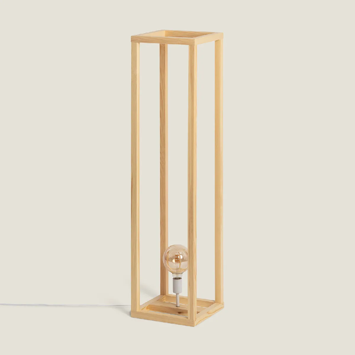 Ledkia Lampadaire Bois Coba