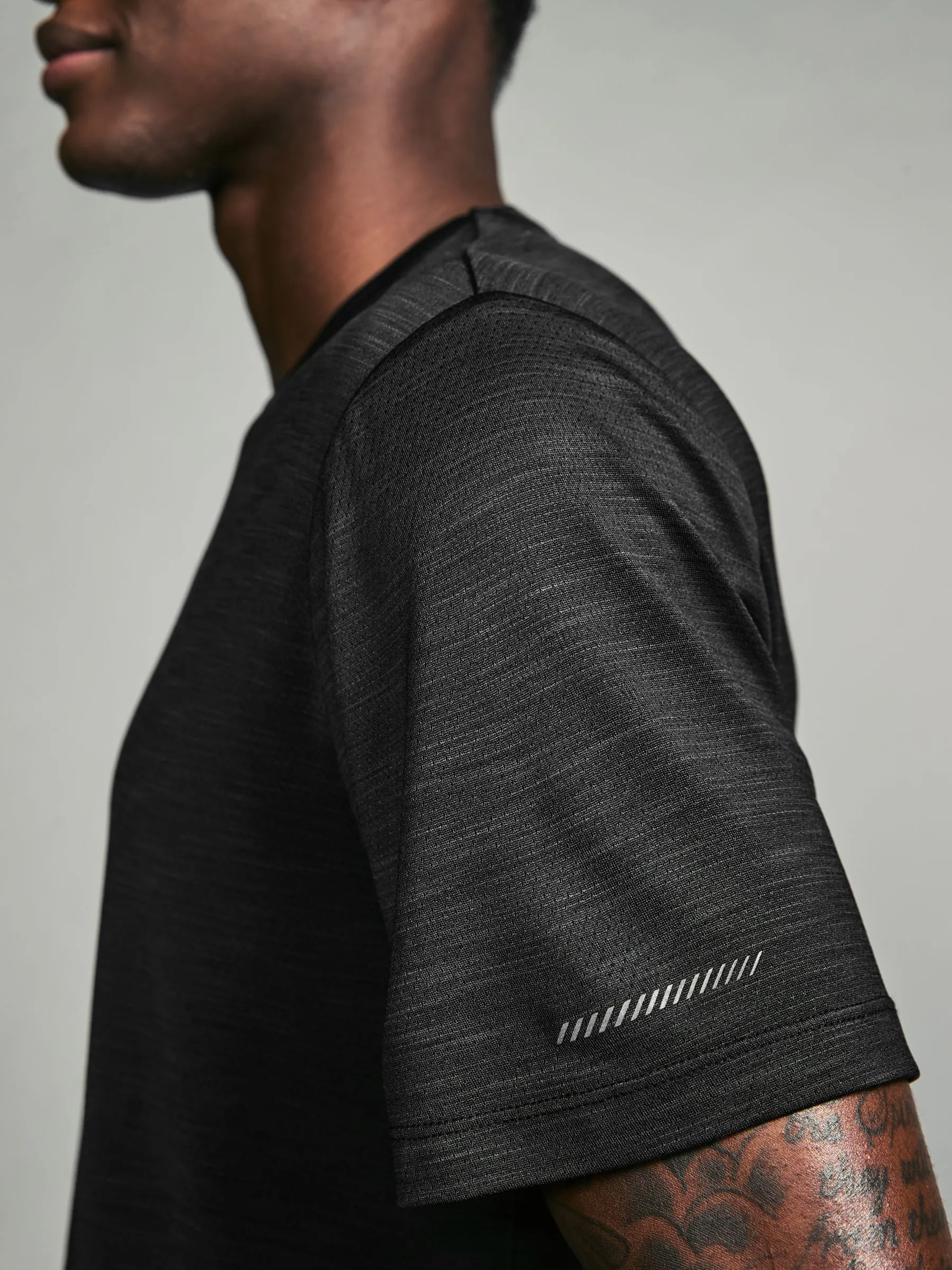 Zwart/blauw/ijsgrijs - T-shirt met korte mouwen - Actieve Gym Mesh Vesten 3 Pack