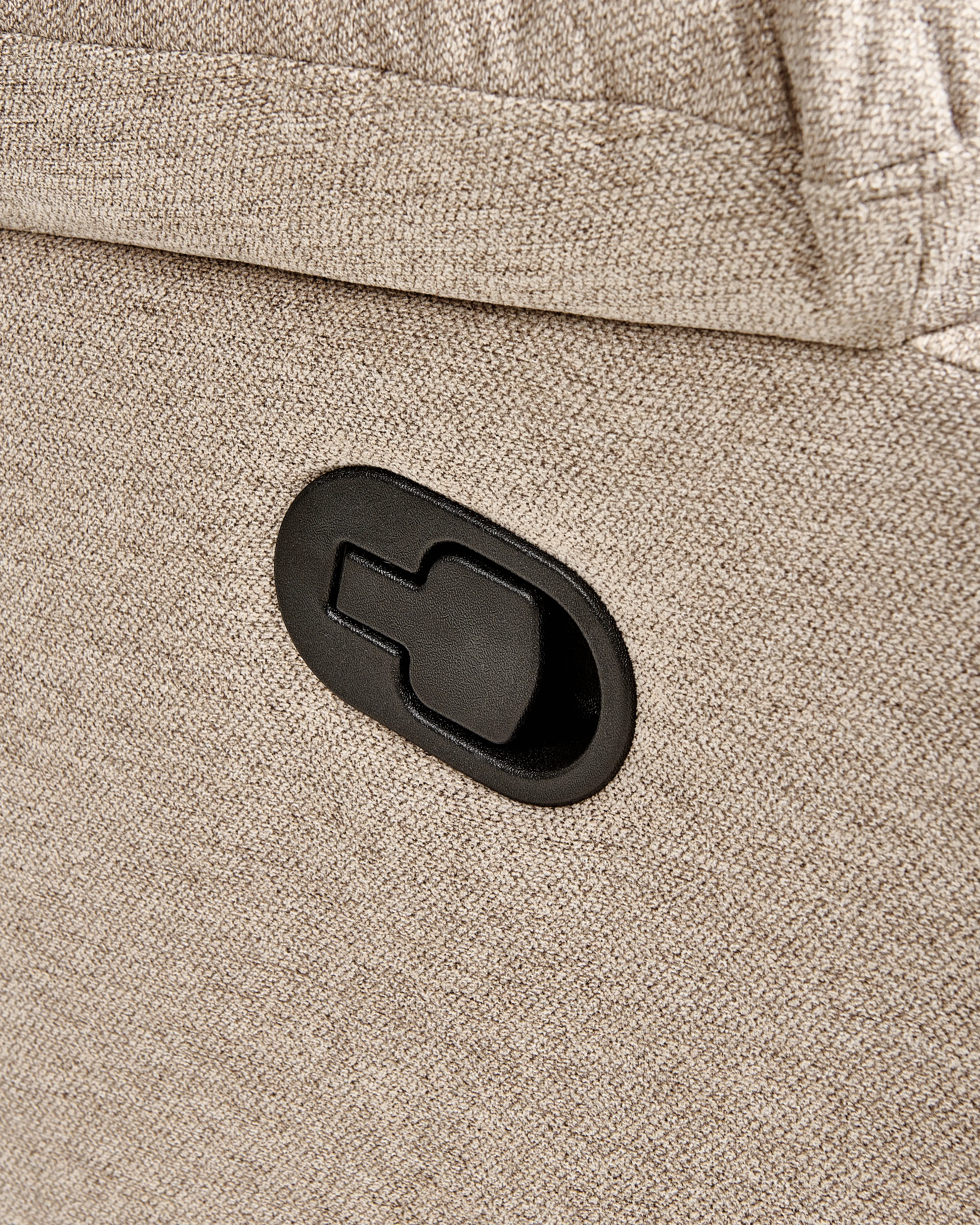 Relaxfauteuil BERGEN inclusief voetensteun Stof Beige