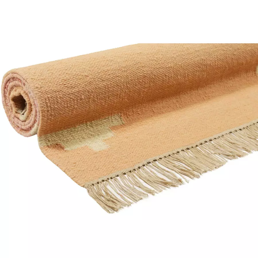 Green Looop Kelim Teppich Soleil rosa