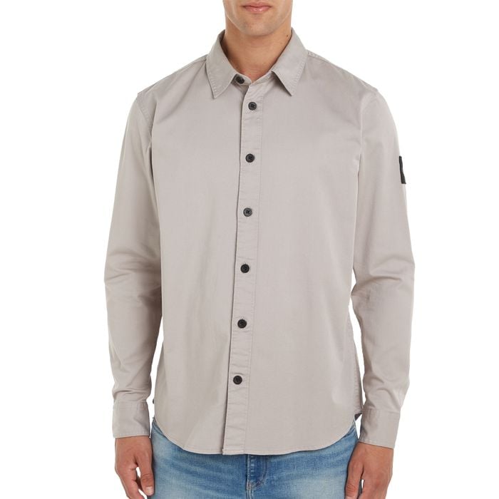 Calvin Klein Monologo Badge Relaxed Overhemd Heren