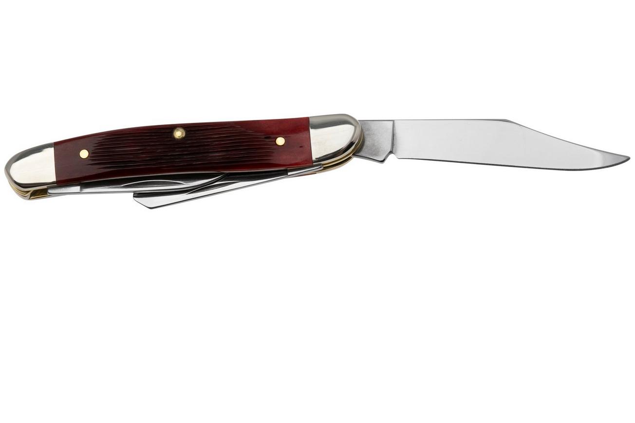 Case Medium Stockman 12210 Old Red Bone Barnboard Jig, zakmes, Limited XX Edition XXXVII