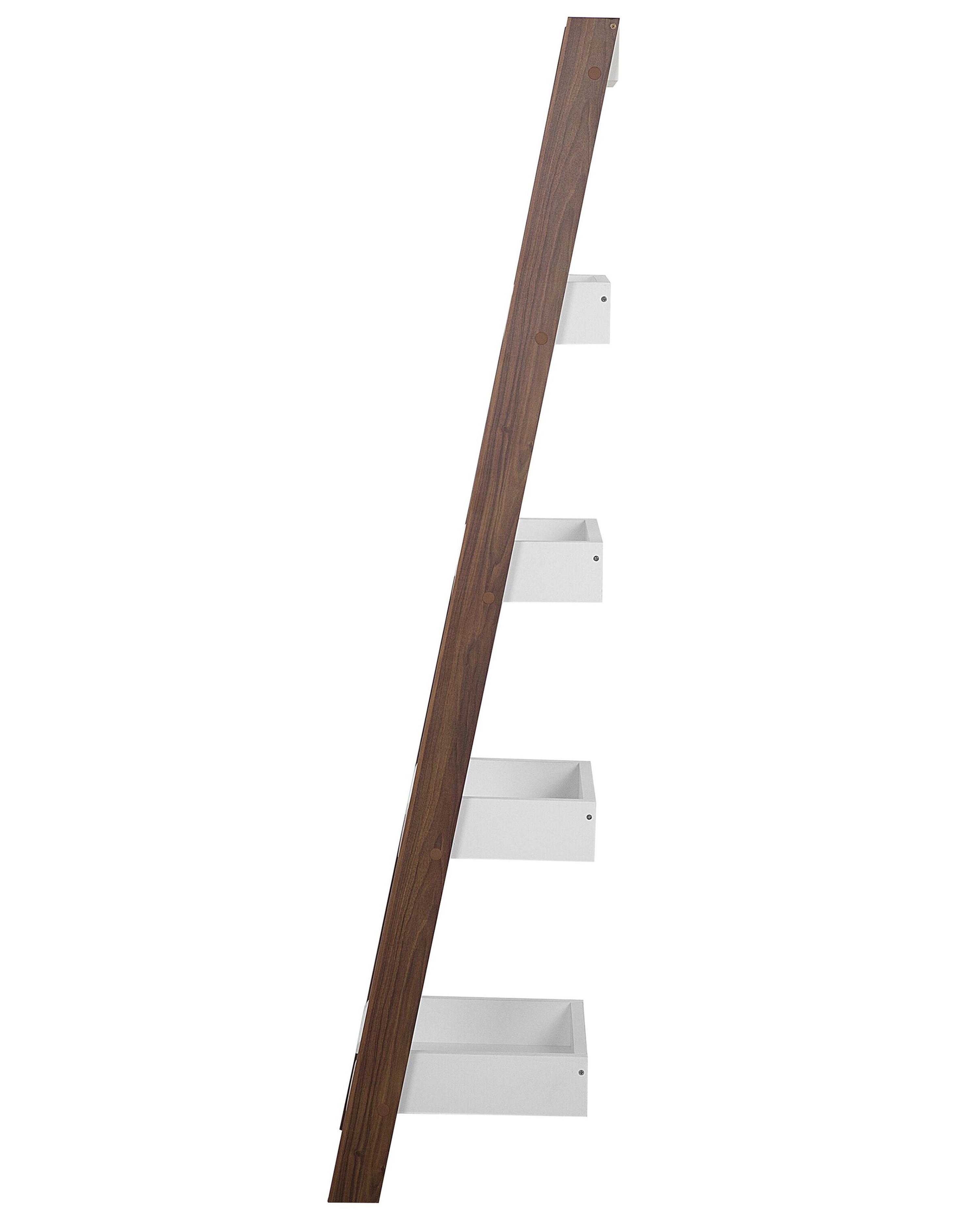 Opbergkast met 5 planken MOBILE DUO 166 cm Bruin/wit