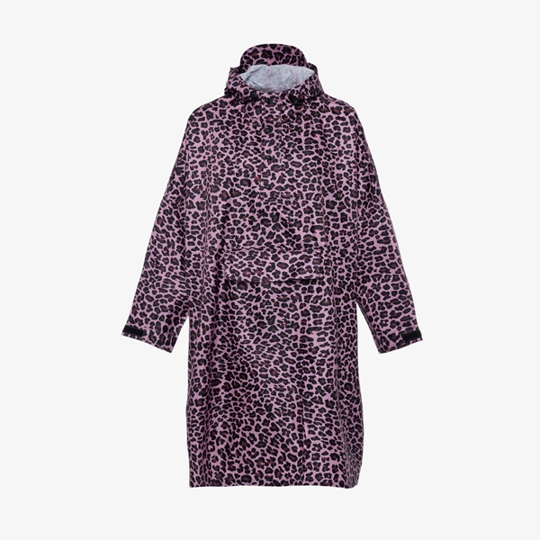 Mountain Peak kinder regenponcho met luipaardprint