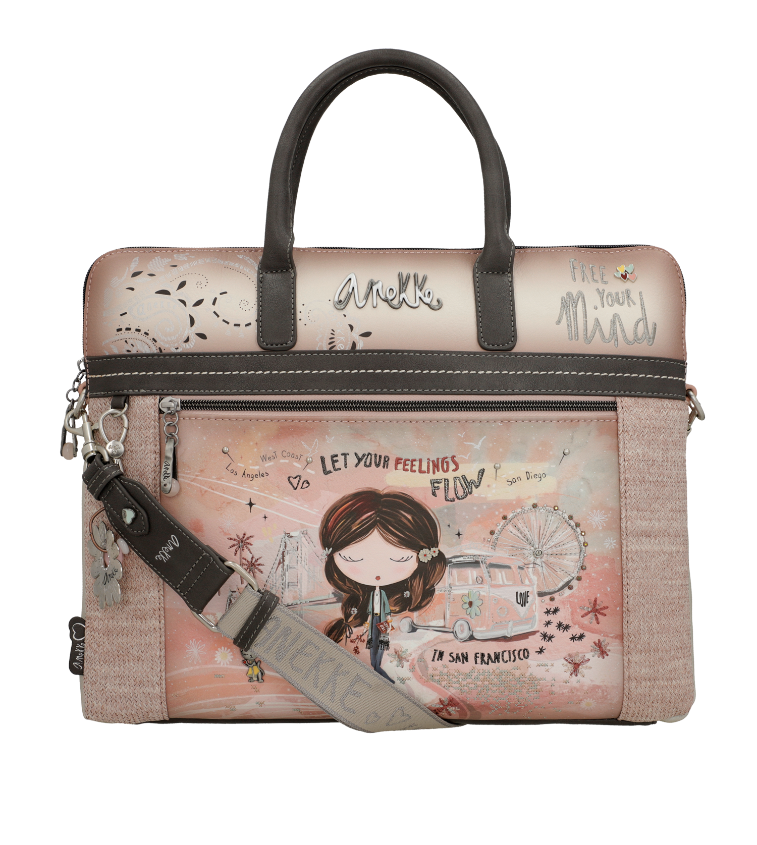 Anekke Briefcase Tasche rose beige