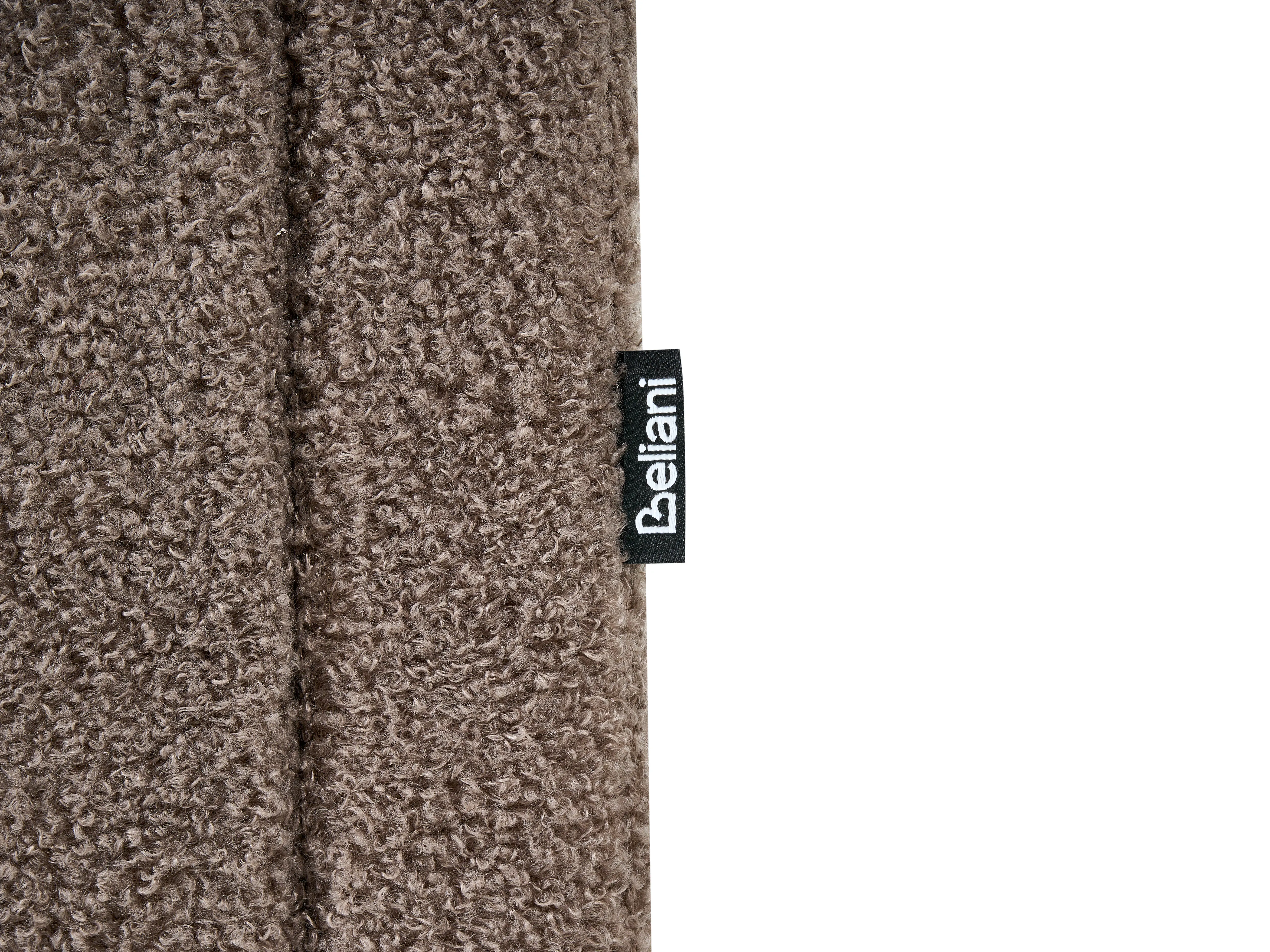 Opbergbed zonder hoofdbord Bouclé DINAN 140 x 200 cm Taupe