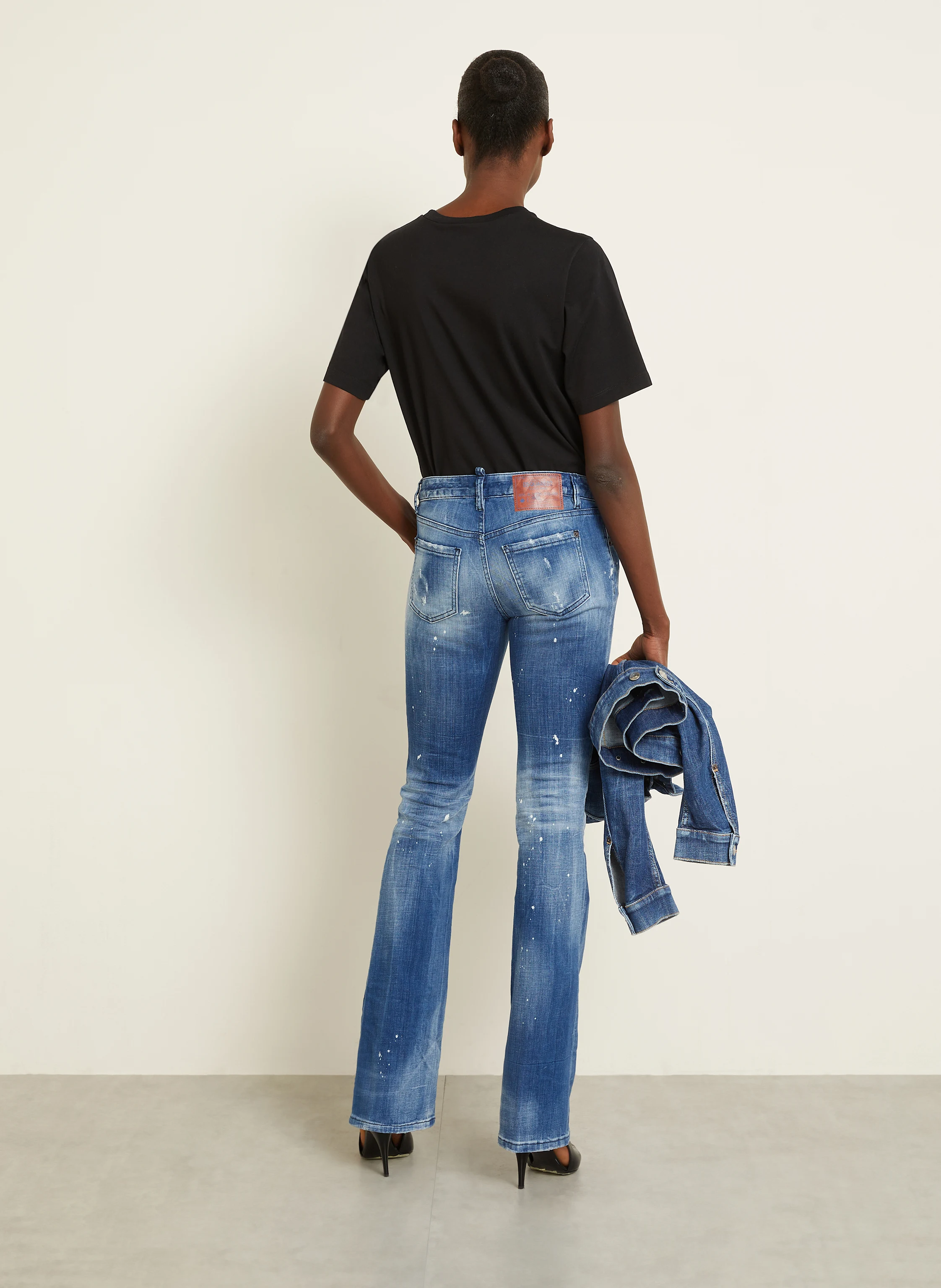 DSQUARED2 T-Shirt mit Schmucksteinen