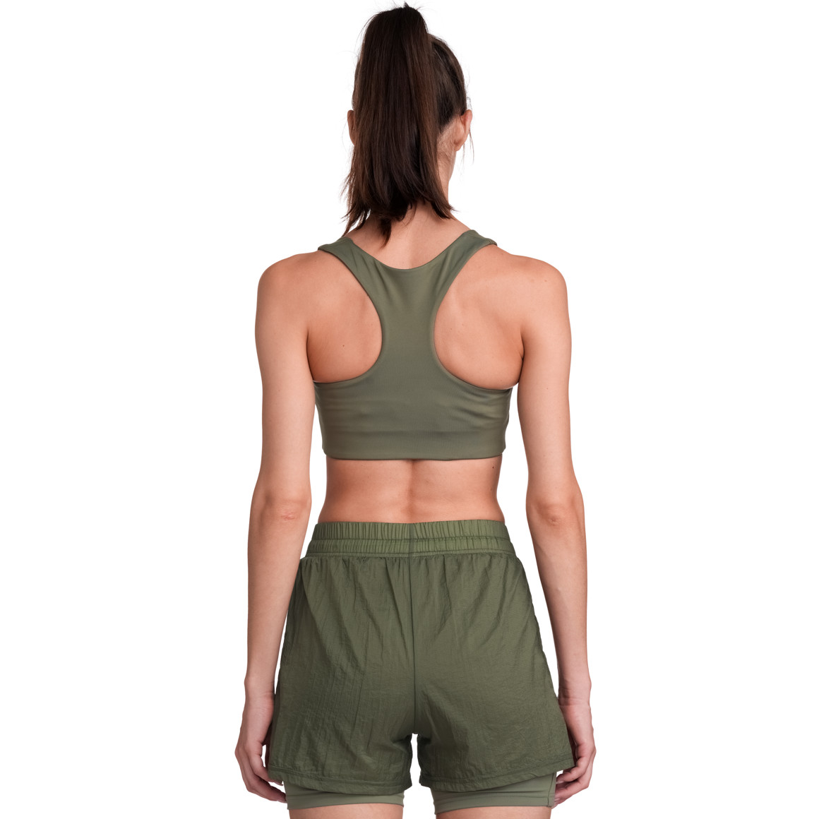 Gina Sports Damen Sport-Bustier unifarben oliv