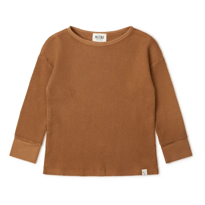 Matona T-Shirt Coton Bio Gaufré | Camel