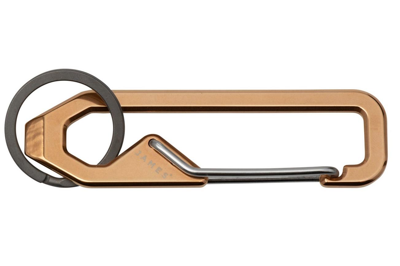 The James Brand Holcombe Rose Gold, Stainless, karabijnhaak
