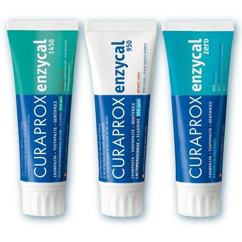 Enzycal Zahnpasta - Enzycal 1450,  Enzycal 950, Enzycal Zero (75 ml)