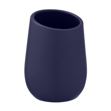 Wenko keramische beker Badi donkerblauw