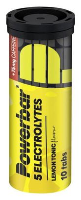 Boisson énergétique Powerbar 5 Electrolytes   caféine Citron Tonic - 10 comprimés