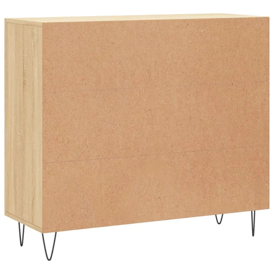vidaXL - Dressoir - Bruin - Bewerkt hout