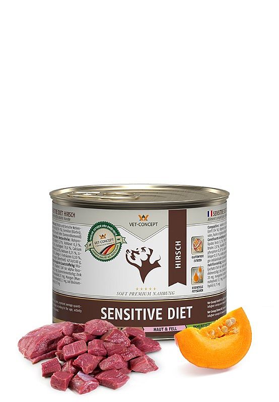 Vet-Concept Sensitive Diet Hert Hondenmenu | 6 x 200 gram | 13326