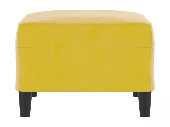 Repose-pied Jaune 70x55x41 cm Velours