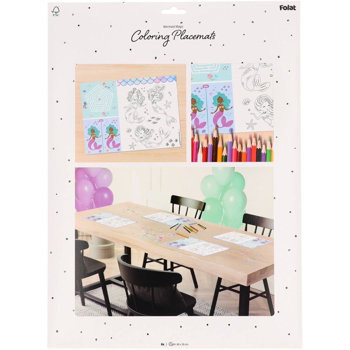 Zeemeermin Placemats 40cm 6st