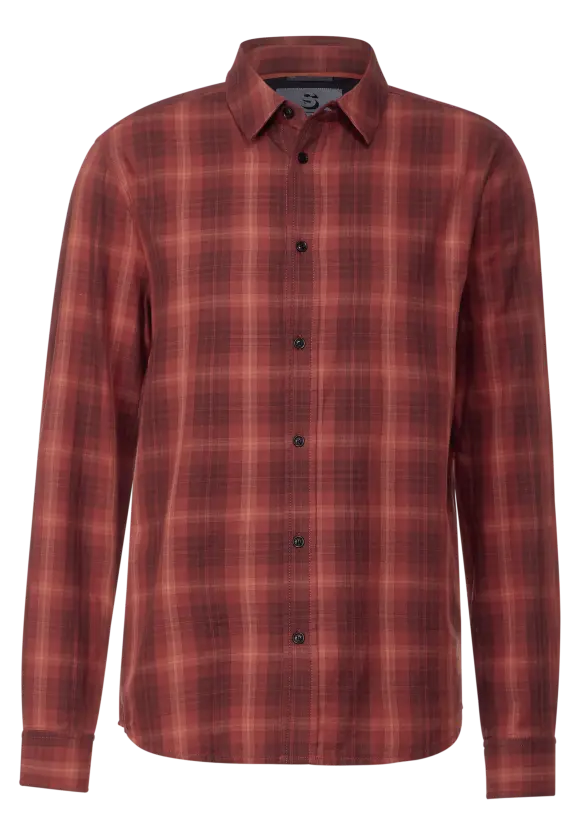 Kariertes Hemd - rusty red