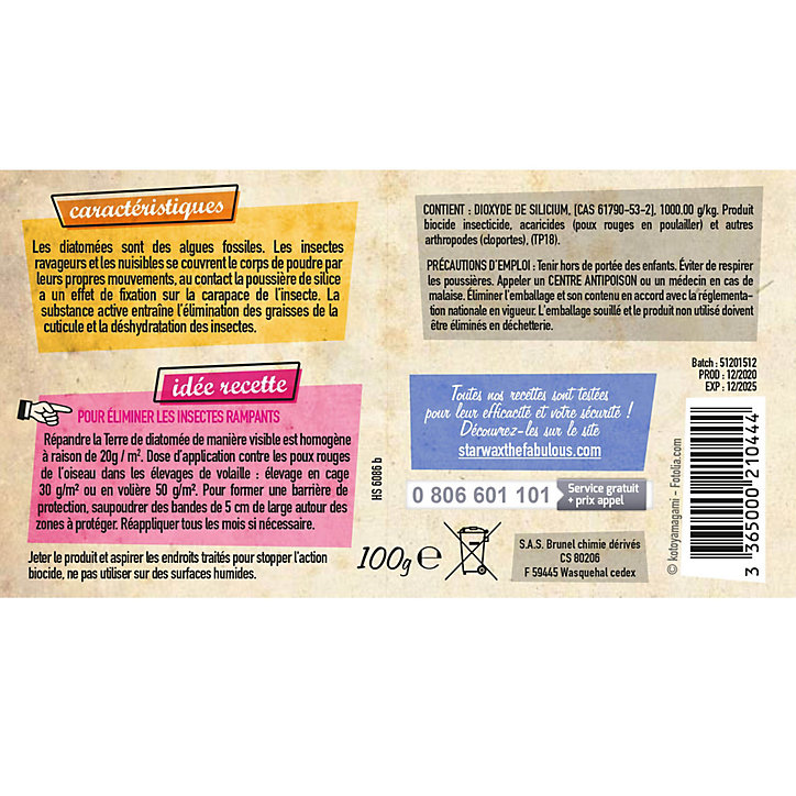 Terre de diatomée Starwax The Fabulous 100g