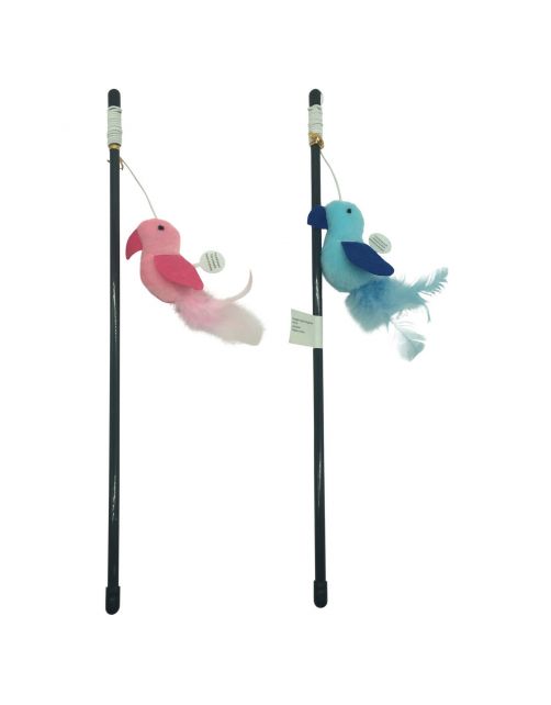 Adori Hengel Vogel Met Geluid - Kattenspeelgoed - 40 cm Assorti