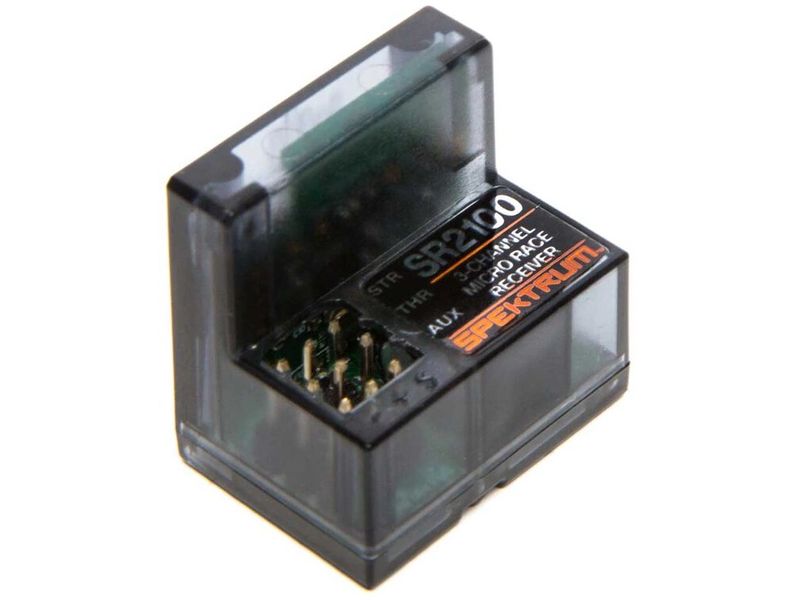 Spektrum Empfänger SR2100 3-Kanäle DSMR 3-Kanal-Mikro-Race-Empfänger mit integrierter Antenne