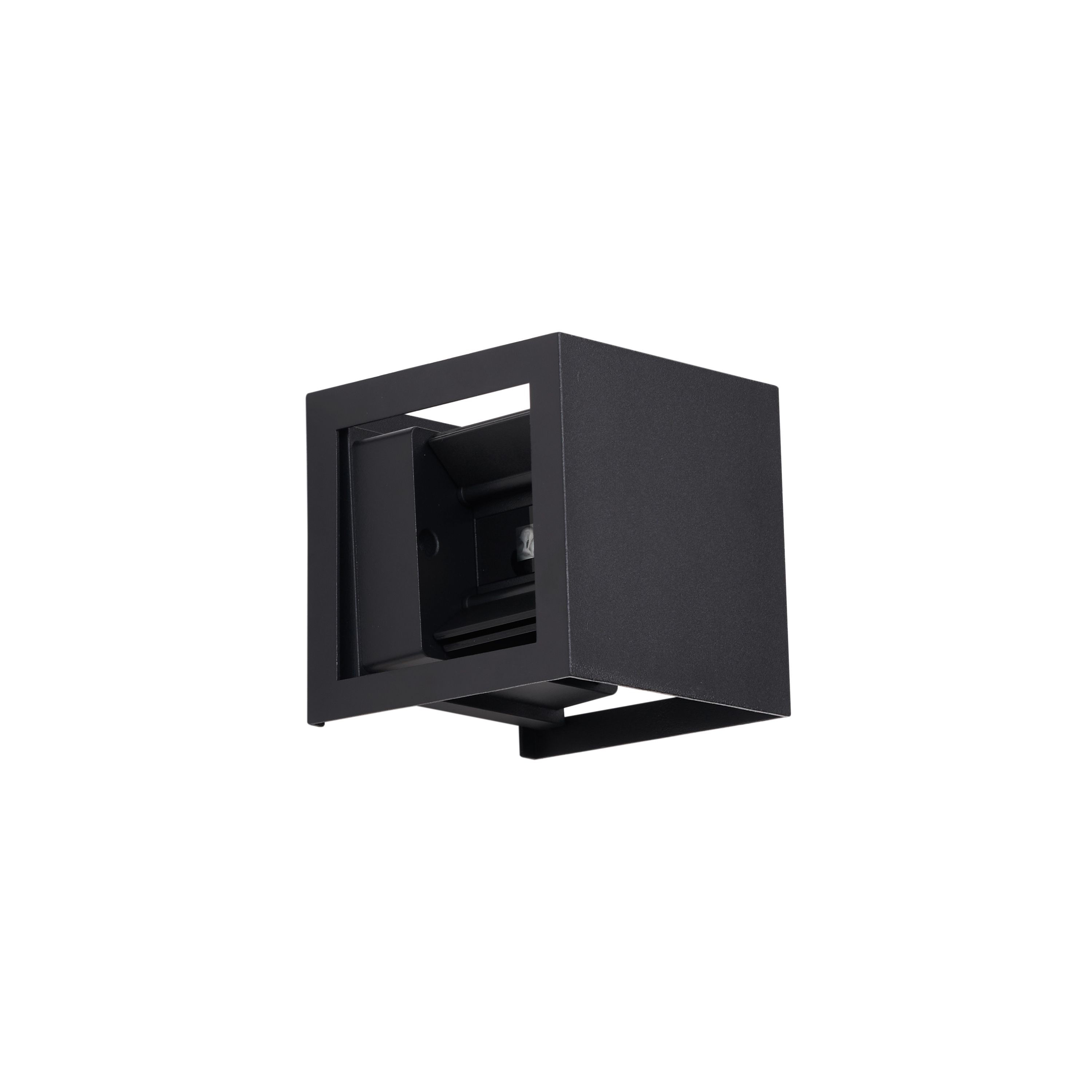 Moderne wandlamp zwart incl. LED IP44 - Edwin Quadro