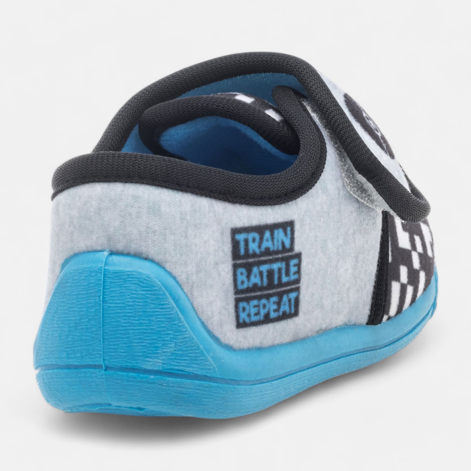 Pantoufles attaches velcros Garçon gris