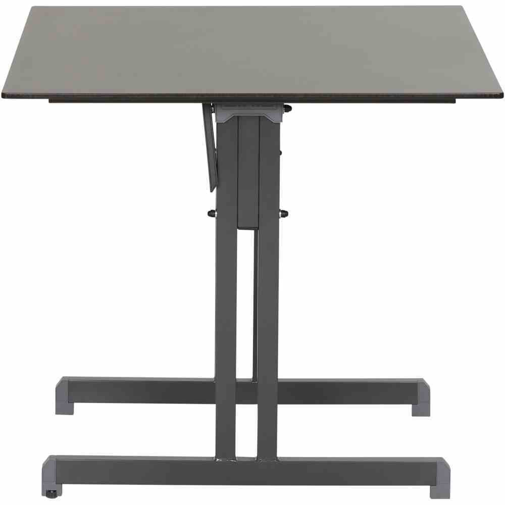 Gastrotisch - anthrazit - Tischplatte abklappbar - 80x80 cm