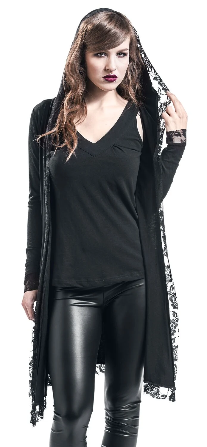 Gilet Dentelle | Gothicana by EMP Cardigan